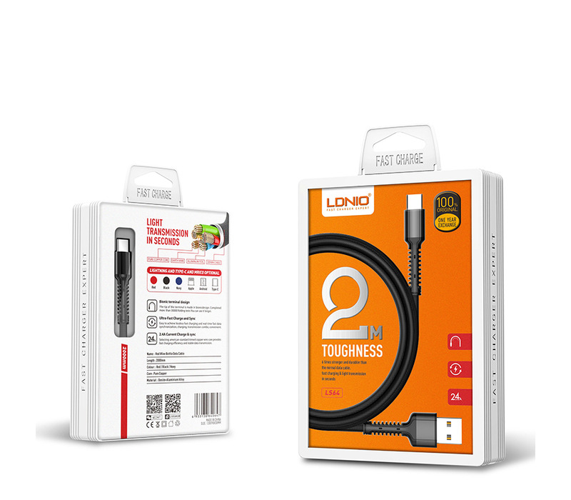 Replacement for LDNIO LS64 2 METER 2M MICRO USB CABLE - Quality Phone Parts in Sri Lanka